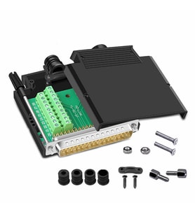 Kutulu DB25 to Dip Adaptör Erkek Terminal Soket 25 Pin D-Sub Paralel Port Haberleşme Uart DC 3V 5V