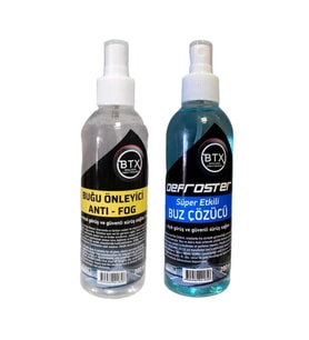 Buğu Önleyici ve Buz Çözücü 200 ML Sprey 2'li Set