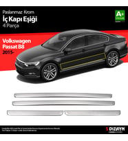 VW Passat B8 Krom İç Kapı Eşiği 4 Parça 2015-2019