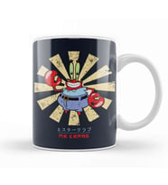 Mr Krabs Retro Japanese Spongebob Kupa Bardak Porselen