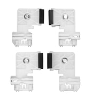 Hyundai Tucson için Ön-Arka Cam Kriko Plastiği-Set (Siyah)