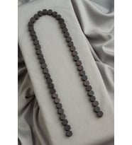 Hematit Doğal Taş Mat Siyah Altıgen Kesim 8x5mm Dizi