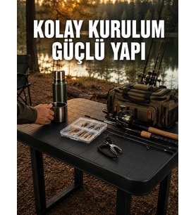 Pratik Katlanabilir Masa Kamp Piknik Bahçe Ve Karavan Kullanımına Uygun