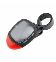 Bisiklet Lambası Güneş ile LED Şarj Edilebilir Bisiklet Kuyruk Solar Bisiklet Lambası (Kırmızı-Siyah)