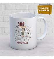 Kişiye Özel İsim Yazılabilir Sınıf Öğretmeni Kupa Bardak