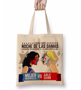 Lucha Libre Ladies Night Bez Çanta Uzun Saplı