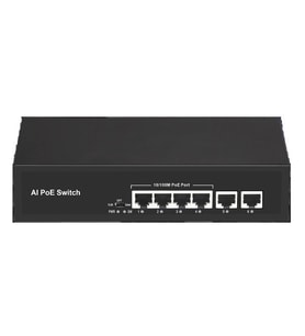 ODS 4port +2 UPLINK 60w FULL PoE 08ODS-4P2U 10/100 Yönetilemez Switch