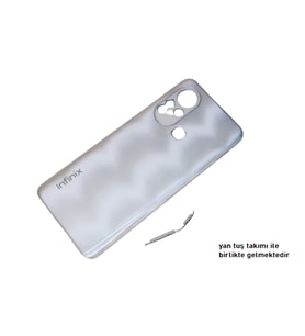 Infinix HOT 11S KASA Arka Pil Batarya Kapağı GRİ
