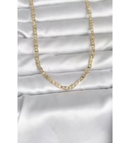 CM 14K Gold Renk Lazer Kesim Zincirli Model 60 cm Kadın Kolye - TJ-BKO10981