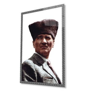 Atatürk Cam Tablo 4 mm Dayanıklı Temperli Cam