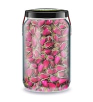 Tomurcuk Kırmızı Gül Kurusu Bi Kavanoz 660 cc. Cam Kavanozda Koyu Pembe Tomurcuk Gül Dried Rose Bud