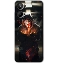 Realme 10 4G Kılıf HD Desen Baskılı Kılıf - V for Fire