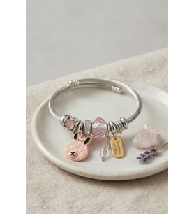 Pembe Şans Tşanı Charmlı Bileklik TJ-BB8810