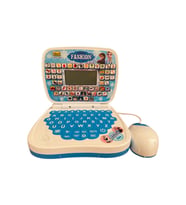Oyuncak Laptop Frozen Elsa Bilgisayar Türkçe-İngilizce 100 Fonksiyonlu Eğitici Oyuncak