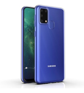 Galaxy M31 Kamera Korumalı İnce Esnek Sararmaz Şeffaf Kılıf