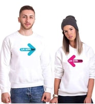 Tshirthane I,M With Tohether Sevgili Kombinleri Sweatshirt Kombini (Tek Ürün Fiyatıdır.)