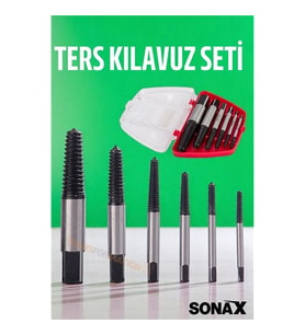 Ters Kılavuz 6 lı Set Saf Çelik Kırık Civata Vida Sökücü Kırılmış Vida Civata Sökme Aparatı