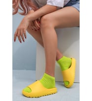 Unisex Slide Fashion Terlik (Sarı)