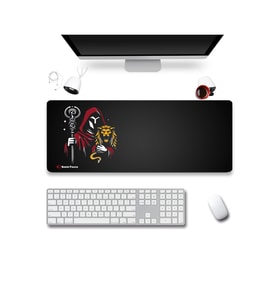 SonicTouch UltraGrand Derin Sarı Kırmızı Siyah Dikişsiz Xl Gaming Oyuncu Klavye Mouse Pad 40x65Cm