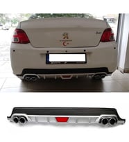 Peugeot 301 Gri Difüzör Difizör Yuvarlak Egzoz Görünüm Kulaklı Tip