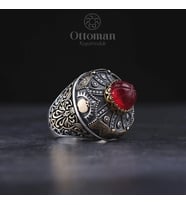 Otağ Model Gümüş Erkek Yüzük