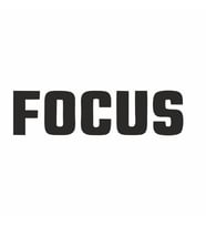 Focus Araba Sticker siyah 16x4 CM (Siyah)
