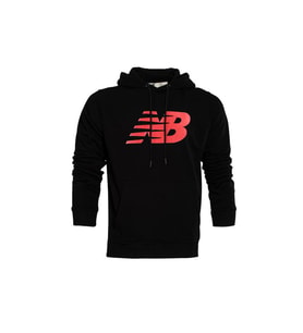 New Balance MPS016-BK - Logo Mens Crew Erkek Sweatshirt (Siyah)