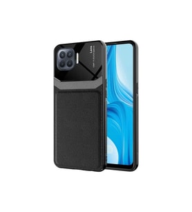 Oppo Reno 4 Lite Uyumlu Kılıf Zore Emiks Kapak (Siyah)