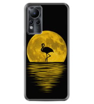 INFINIX Note 11 Pro Note 10 Hot 9 Play Kılıf Desemli Silikon Ay ve Flamingo 1775
