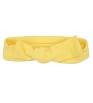 Kız Bebek Sarı Düğümlü Fitilli Bandana (Standart)