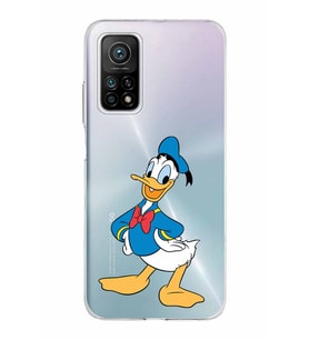 Xiaomi Mi 10 T Pro Uyumlu Kapak Donald Duck Tasarımlı Şeffaf Silikon Kılıf