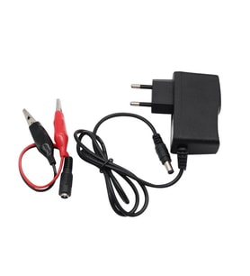 DC 12V 1A Priz Tipi Adaptör Soketli Krokodilli Öğrenci Deneylerine Uygun Güç Besleme Cihazı