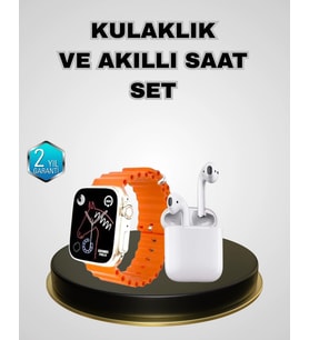 Akıllı Saat Kablosuz Kulaklık İos Android Uyumlu Teknoloji Seti