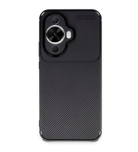 Huawei Nova 12S Kılıf Auto Focus Karbon Kapak - Siyah