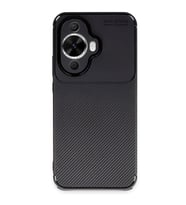 Huawei Nova 12S Kılıf Auto Focus Karbon Kapak - Siyah