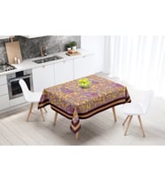 Adawall Home Mor Damask Desen Masa Örtüsü 160x220CM