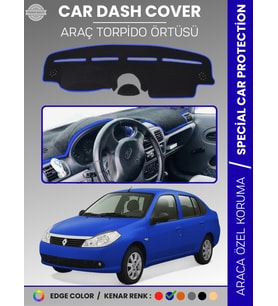 RENAULT SYMBOL 2 AIRBAGLI (2008-2013) Torpido Örtüsü Ön Göğüs Koruma Torpido Koruma Birebir Uyum