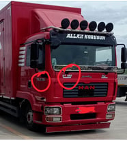 DİKİŞLİ DİREKSİYON KILIFI NOKTALI DERİ SİYAH DİKİŞLİ MAN TGL 2008 MODEL 12180 MİNİ KAMYON İÇİN