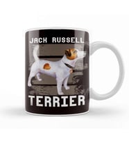 Jack Russel Terrier Owner Heart Dogs Puppy Dog Kupa Bardak Porselen