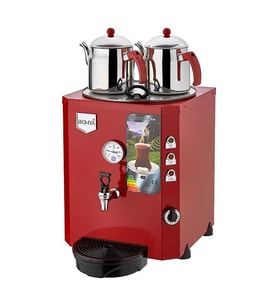 Remta Jumbo Çay Makinesi 23 litre 2 demlik dahil Şamandıralı (Şebeke) Kırmızı