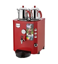 Remta Jumbo Çay Makinesi 23 litre 2 demlik dahil Şamandıralı (Şebeke) Kırmızı