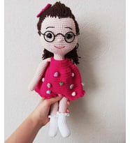 Gülçiçek Bebek Amigurumi Organik Oyuncak