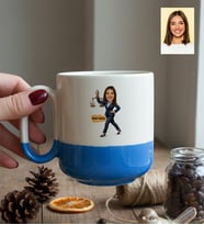 Kişiye Özel Karikatürlü Kadın Avukat Kupa Bardak Pro Avukatlar Günü Hediyesi