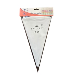 IVORY Yıkanabilir Tekrar Kullanılabilir Beyaz Krema Sıkma Torbası - 35 Cm. - 1 Adet