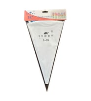 IVORY Yıkanabilir Tekrar Kullanılabilir Beyaz Krema Sıkma Torbası - 35 Cm. - 1 Adet