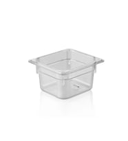 Plastport Kırılmaz Şeffaf Gastronom Küvet 1/6-100