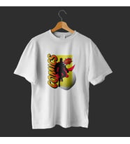 And Yellow Illustrated Comic T-shirt (Beyaz)