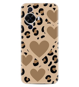 Huawei Nova 12S Kılıf Boutique Baskılı Resimli Leopar Kalp Pcode -068
