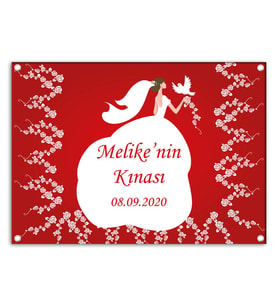 Kına Kişiye Özel Poster Özgür Kuş Tasarım