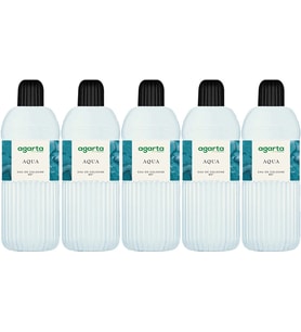 Agarta Kolonya 400 ML Aqua 80 Derece Pet Şişe (5 Li Set)